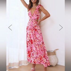 Hello Molly Love The Fit Midi Dress Pink